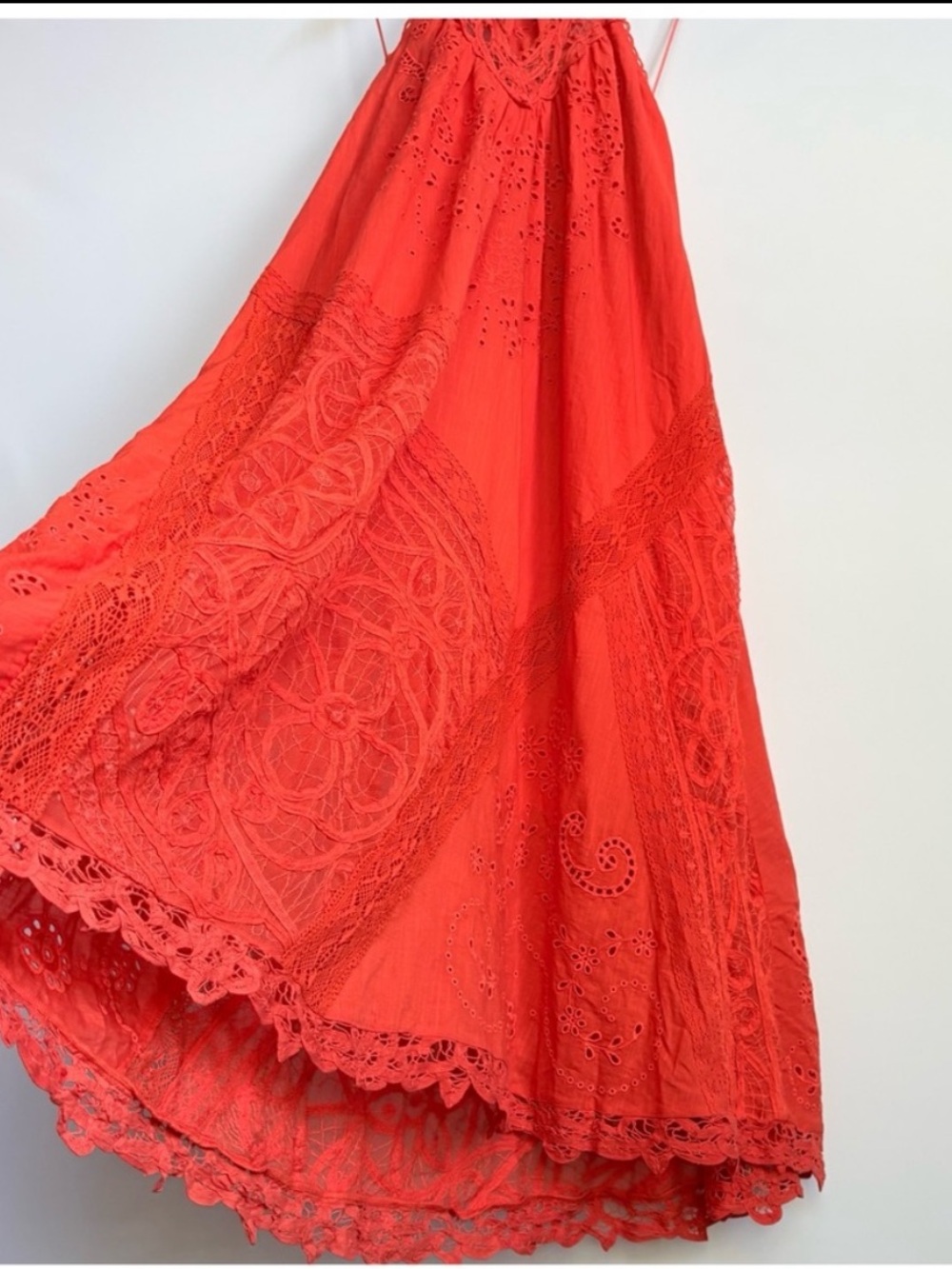 NWT Anthropologie Halter Cutwork Lace Dress, XS - Picture 13 of 17
